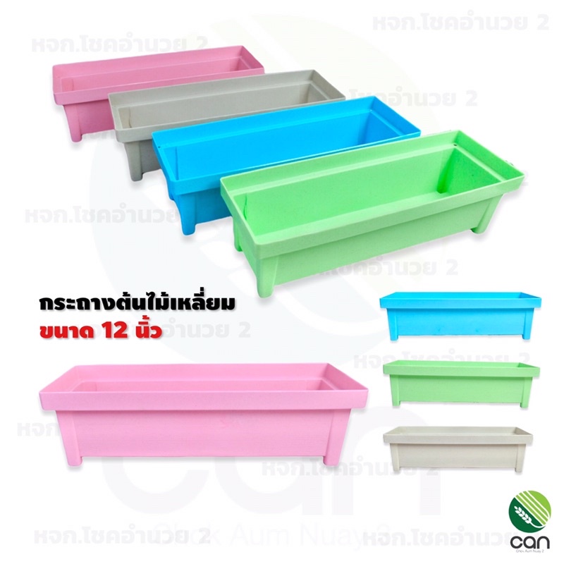 พร้อมส่ง-กระถางเหลี่ยม-ขนาด-12-นิ้ว-กระถาง-bio-plastic-กระถางต้นไม้-ไบโอพลาสติก-กระถางพลาสติก-กระถางแคคตัส-กระถางกระบองเพชร-กระถางต้นไม้