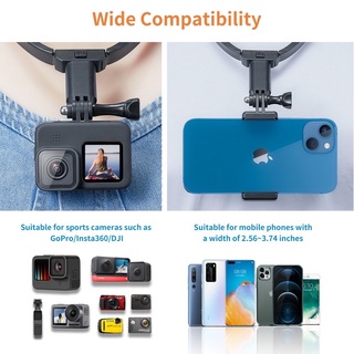 ภาพขนาดย่อของภาพหน้าปกสินค้าTelesin Neck Bracket Mount อุปกรณืคล้องคอกับกล้อง GoPro, Action Camera และมือถือ ได้มุมแปลกใหม่ สะดวก จากร้าน coolgadgetthailand บน Shopee ภาพที่ 5