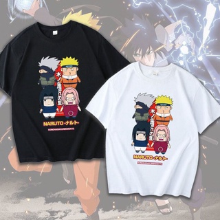 【🔥🔥】เสื้อยืดแขนสั้น พิมพ์ลายการ์ตูนนารูโตะ Uchiha Itachi Akatsuki ทรงหลวม สําหรับนักเรียน Y2k