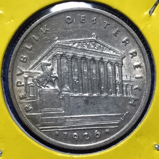 Special Lot No.60235 เหรียญเงิน ปี1926 ออสเตรีย 1 SCHILLING เหรียญสะสม เหรียญต่างประเทศ เหรียญเก่า หายาก ราคาถูก