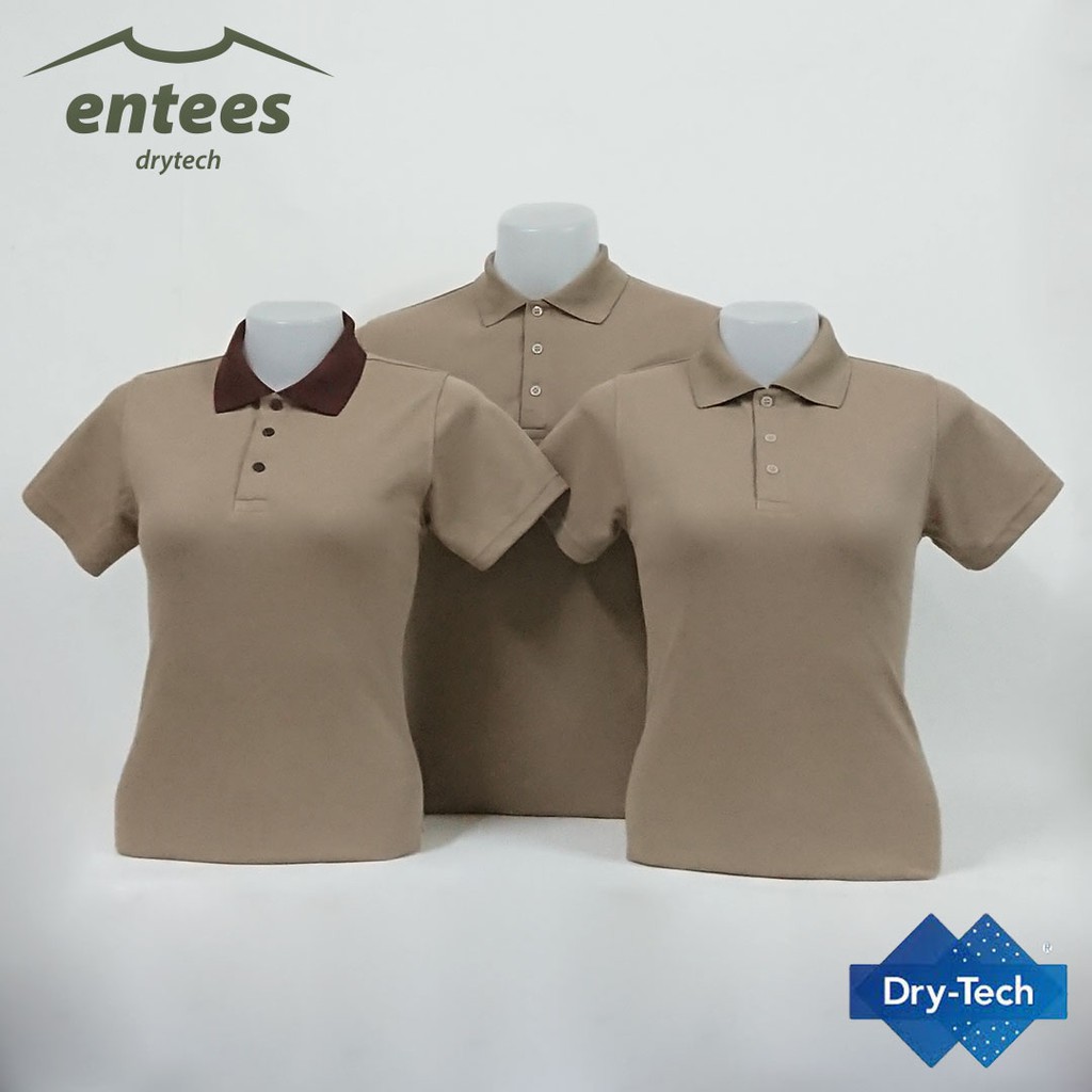 เสื้อโปโล-drytech-สีกากี