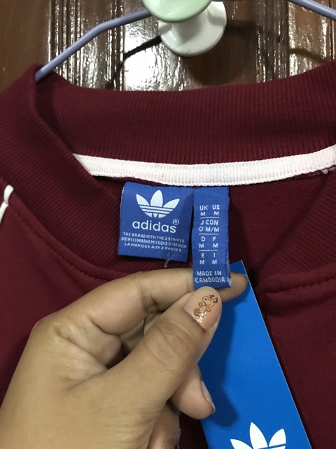 adidas-jacket-สีแดงเลือดหมู-ไซส์m-ส่งฟรีems