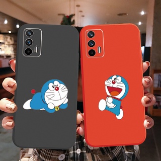 เคสโทรศัพท์มือถือ ขอบสี่เหลี่ยม ลายโดราเอมอน สําหรับ OPPO A16 A94 A53 A15 A12 AX7 A52 A72 A92 A74 A54 5G