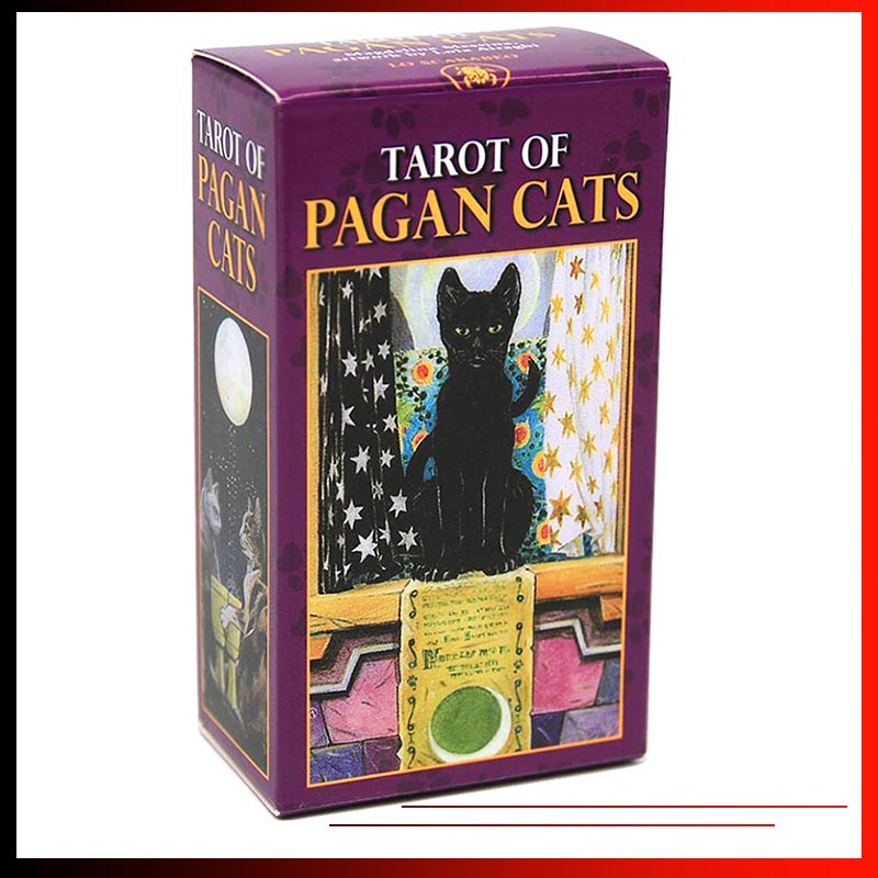 【Ready Stock】78 Cards Deck Tarot of Pagan Cats Shopee Thailand
