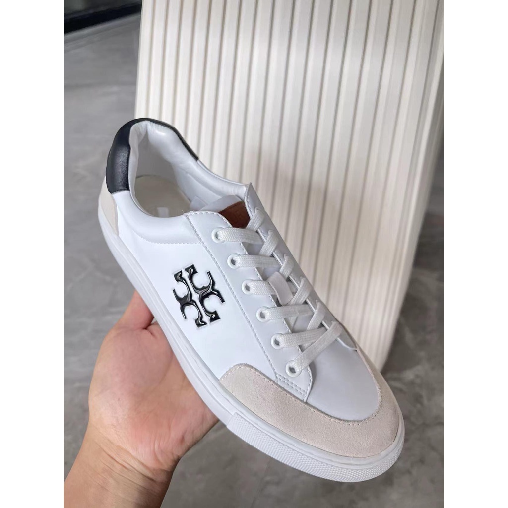 tory-burch-suede-lace-up-flat-sneaker-outdoor-tennis-skateboard-shoes-athletic-sport-footwear