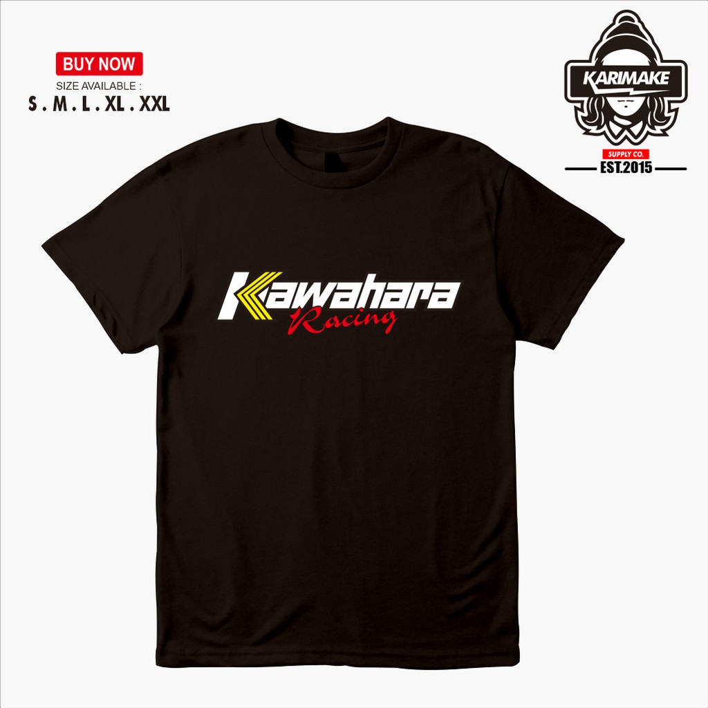 เสื้อยืด-ลาย-kawahara-racing-สําหรับแข่งรถยนต์สามารถปรับแต่งได้