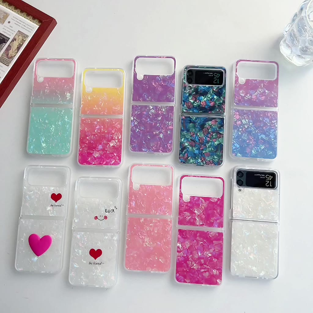 เคสโทรศัพท์มือถือแบบแข็ง-พับได้-สีตัดกัน-สําหรับ-samsung-galaxy-z-flip-3-z-flip-4-zflip3-zflip4