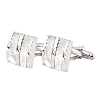 ภาพขนาดย่อของสินค้าFashion Charm Brass Shell Business Cufflinks Wedding Party Festival Gift