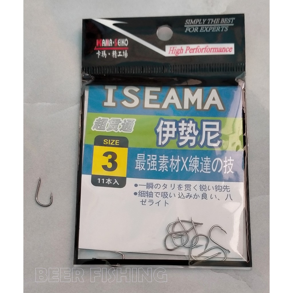 iseama-เบ็ดตกปลาตะขอประมงทรงก้นแบน