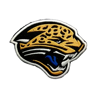 Jacksonville Jaguars ตัวรีดติดเสื้อ อเมริกันฟุตบอล ทีม NFL ตกแต่งเสื้อผ้า หมวก กระเป๋า แจ๊คเก็ตยีนส์ Embroidered Iron