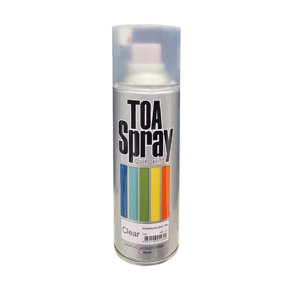 สีสเปรย์แลคเกอร์ TOA #30 Clear Lacquer 400 ซีซี สีสเปรย์ LACQUER SPRAY ...