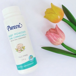 Pureen แป้งข้าวโพดเด็ก แป้งโรยตัวสำหรับเด็ก ป้องกันการเป็นภูมิแพ้ของลูกน้อย