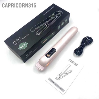 Capricorn315 USB Charging Hair Straightener Temperature Adjustable Curler Straightening Iron Styling Tool