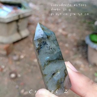 Labradorite #point 🔮🧙 #LT002ลาบราโดไรต์ "หินพ่อมด" เล่นแสง แฟลช สีเหลือง น้ำเงิน 💙💛