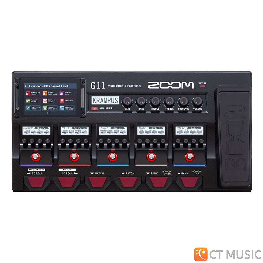 zoom-g11-multi-effects-processors-เอฟเฟคกีตาร์