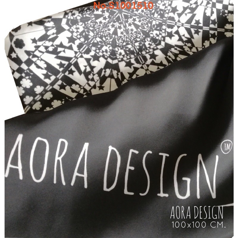 ผ้าพันคอ-ผ้าคลุมไหล่-พิมพ์ลายมีสไตล์ไม่เหมือนใคร-aora-design-scarf-ขนาด-100x100-cm-limited-edition-no-s1001510