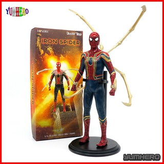 Empire Toys โมเดล ไอรอน สไปเดอร์ อเวนเจอร์ มาเวล Avengers Marvel Iron Spider Man Peter 12" Action Figure Statue Model