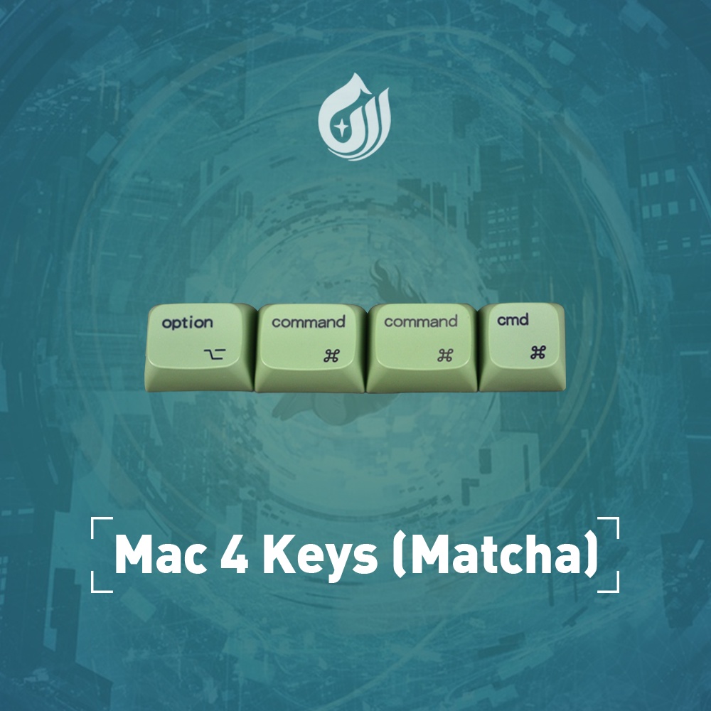 amerteer-for-mac-4-keys-keycap-set-xda-profile-pbt-dye-sub-for-mechanical-keyboard-mac-layer