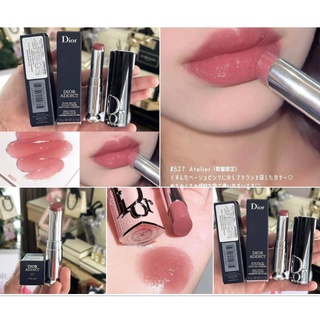 แท้ 💯% DIOR ลิปสติก Addict - Shine Lipstick - 90% Natural Origin - Refillable สี 527