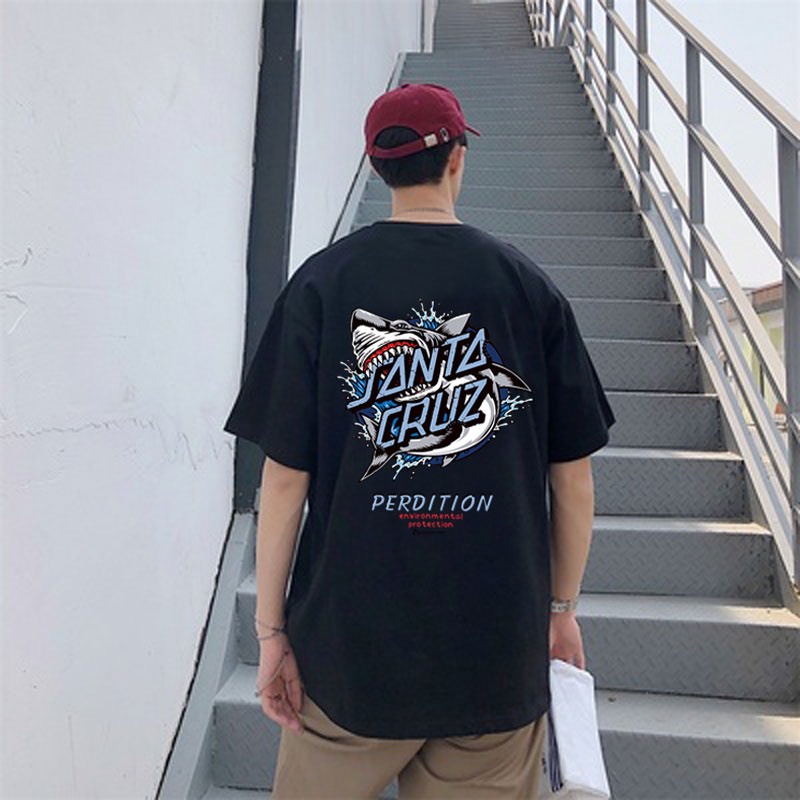 an-รุ่นa-003มาแรงเสื้อยืดแขนสั้นผู้ชาย-2021-เทรนด์ใหม่ฤดูร้อนหลวมผ้าฝ้ายด้านบนเสื้อผ้า-bottoming-เสื้อผู้ชาย