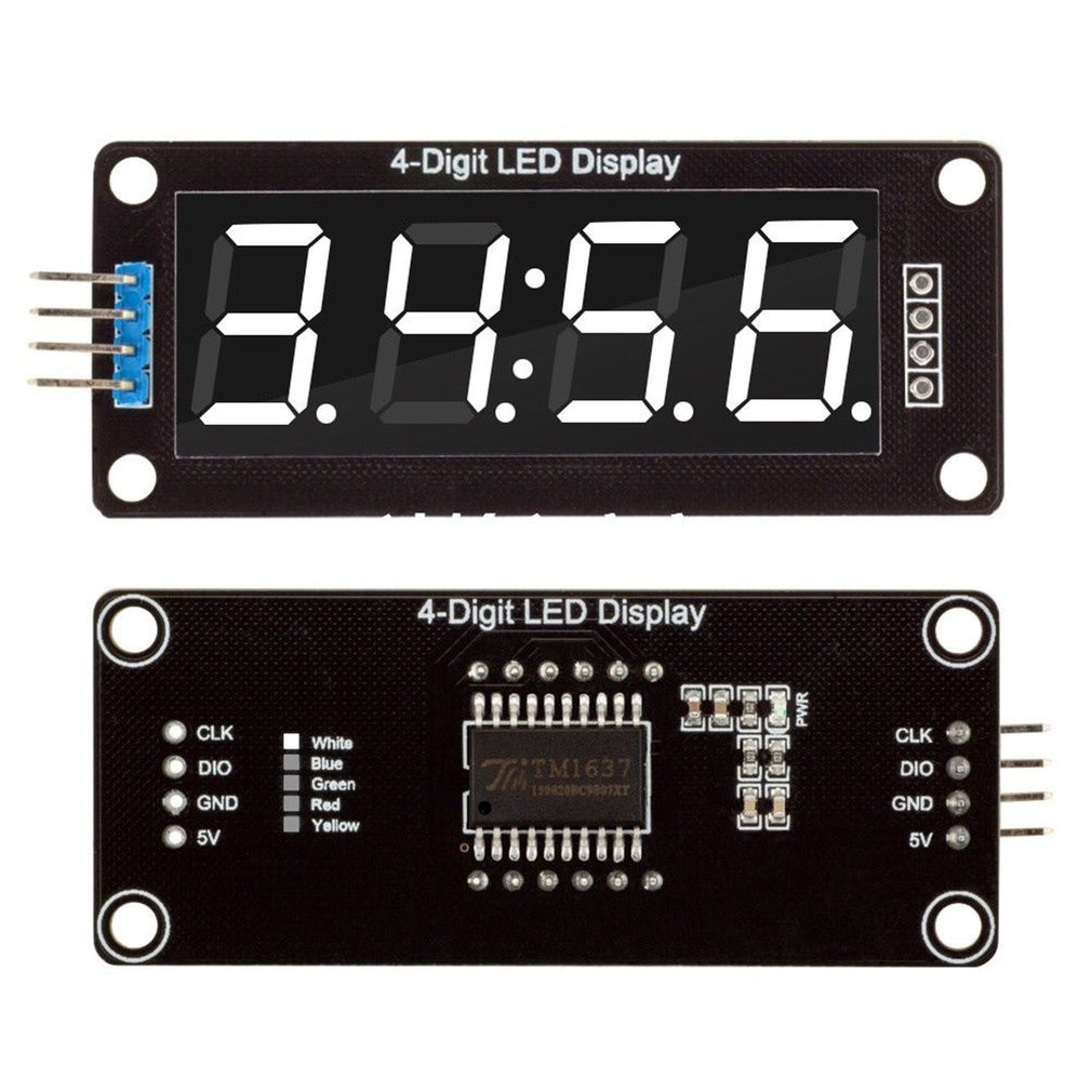 ถูกสุด-cod-0-56-นิ้ว-tm-1637-4-bite-digit-7-segment-led-โมดูลนาฬิกา-7-segment-4-arduino