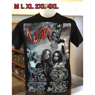 เสื้อวง Korn แขนสั้น ผ้าคอตตอน100 %