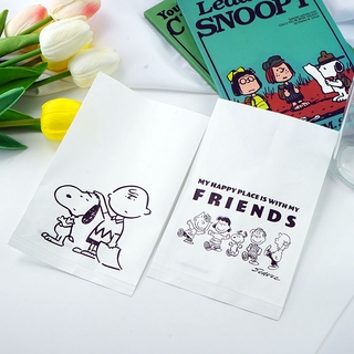 ถุงกระดาษ ขนาดเล็ก ลายการ์ตูน Snoopy Little Boy หมี ดอกไม้ เรียบง่าย พร็อพถ่ายรูป สําหรับตกแต่ง