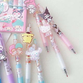 Kawaii My Melody Kuromi Cinnamoroll Kittys Sanrioed เครื่องเขียน ปากกาเจล ลายการ์ตูนน่ารัก อุปกรณ์สํานักงาน