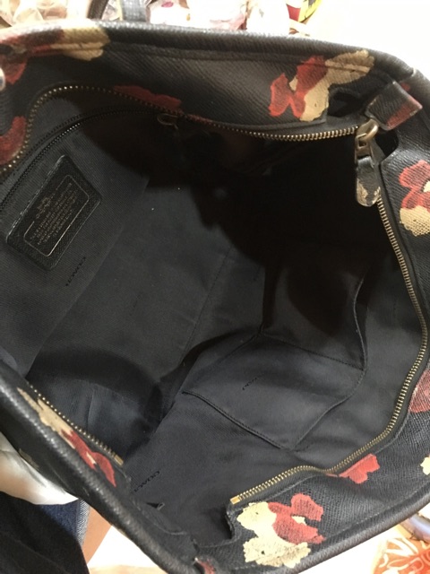 กระเป๋าทรงชอปปิ้งหนังแท้-งานแบรนด์-coach-ของแท้-มือ2-ขายยกเซท-2ใบ