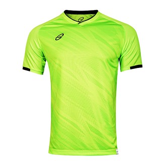 EGO SPORT EG5136 เสื้อฟุตบอลคอวีไหล่สโลปแขนสั้น สีเขียวสะท้อน