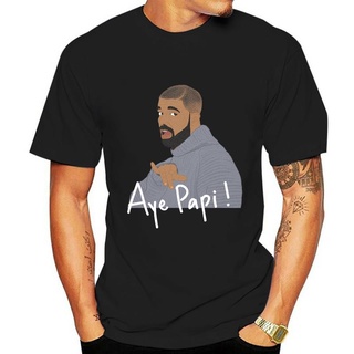 ใหม่ล่าสุด เสื้อยืด ผ้าฝ้าย พิมพ์ลาย Aye Papi Drake สวมใส่สบาย แฟชั่นฤดูร้อน สําหรับผู้ชาย