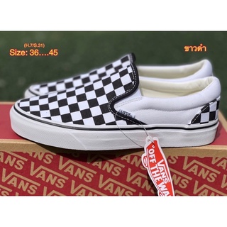 ภาพขนาดย่อของภาพหน้าปกสินค้า️Vans slip on(A+)พร้อมกล่อง ️ตารางขาวดำ sz.36-44 จากร้าน marinok บน Shopee ภาพที่ 5