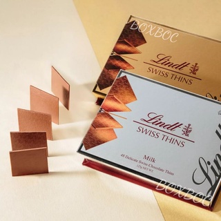 ลินด์ ช็อกโกแลตนมแผ่นบาง Lindt Swiss Milk Chocolate thins 125 กรัม