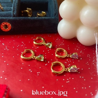 Bluebox ต่างหู dew-drop hoop earring 2 color