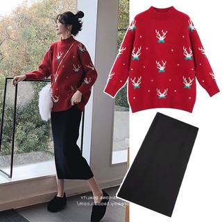 cici(พร้อมส่ง)เสื้อกันหนาวแขนยาว ต้อนรับวันคริสมาสต์(9653-1)