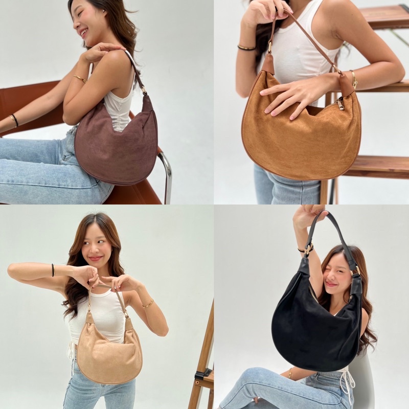 ใส่โค้ด-nbauw3-เหลือ-336-velvet-bag-กระเป๋าหนังกำมะหยี่ทรงเก๋-จับคู่อะไหล่ทอง-ให้ลุคเรียบหรู-ดูแพงมาก