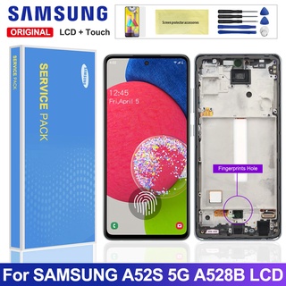 อะไหล่หน้าจอสัมผัส LCD สําหรับ Samsung Galaxy A52s 5G A528 A528B A528B/DS