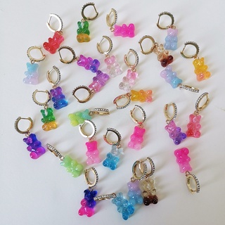 ภาพหน้าปกสินค้า(มาใหม่) ต่างหู Jelly Gummy Bear Earrings ดีไซน์น้องหมีสีทูโทน ใส่แล้วหวานๆ น่ารักมาก ที่เกี่ยวข้อง