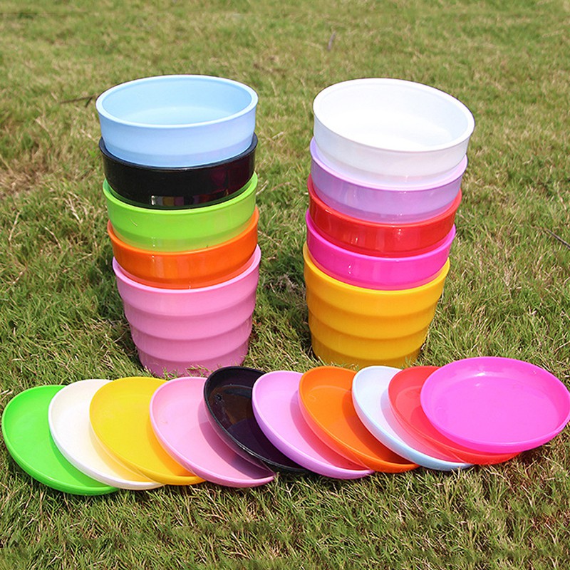 amei-กระถางต้นไม้-กระถางดอกไม้พลาสติก-สีสันสดใส-พร้อมถาดรองกระถาง-รุ่น-5283
