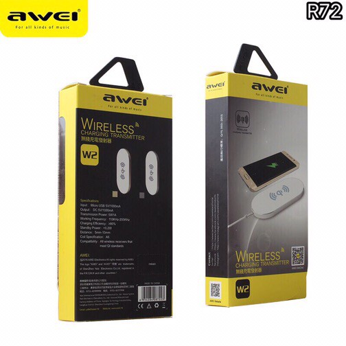 awei-แท่นชาร็จไร้สาย-แท่นชาร็จไวเลส-wireless-charging-transmitter-รุ่น-w2