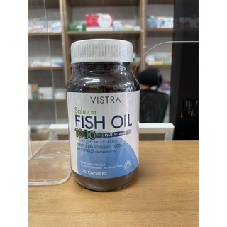 Vistra salmon FISH OIL 1000 mg + Vitamin E น้ำมันปลาผสมวิตามินอี