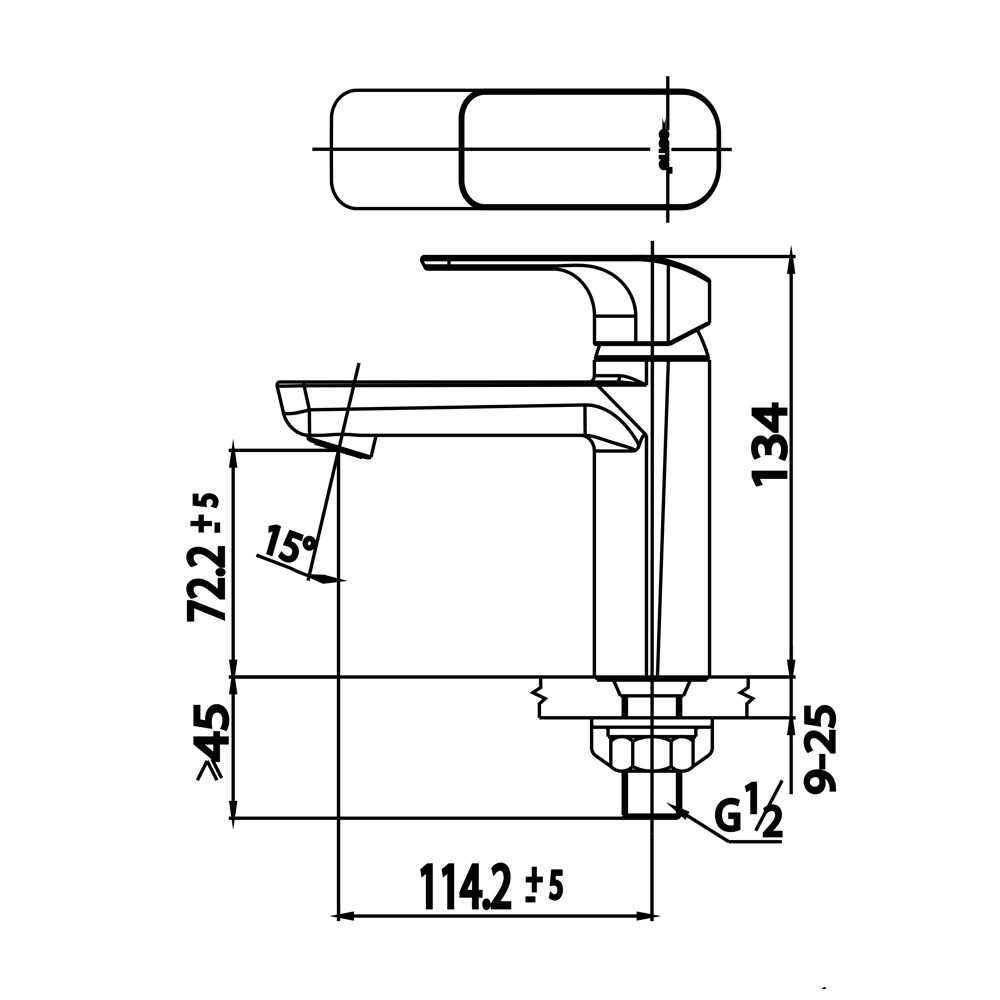 cotto-ct1142a-ก๊อกเดี่ยวอ่างล้างหน้าก้านโยก