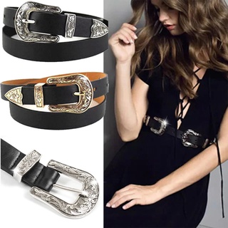 Fin 1 เข็มขัดผู้หญิง ลายสวย เข็มขัดแฟชั่น Fashion Womens Belt Ceinture รุ่น Country Style 1854  2218