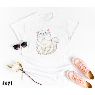 เสื้อยืดโอเวอร์ไซส์Cat T-shirt (น้องแมว) 6021,7022S-3XL