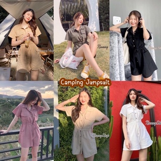 🍁🍁ชุดจั้มสูทขาสั้น ชุดแค้มปิ้ง🍁🍁camping มีแบบชุดจั้มสูท/และแบบกระโปรง😍😍