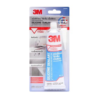 3M ซิลิโคนชนิดไร้กรดป้องกันกันเชื้อรา 3M 60 มล. สีขาว