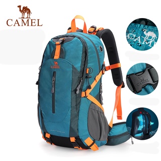 Camel กระเป๋าเป้สะพายหลัง กันน้ํา 40 ลิตร สําหรับเดินป่า ตั้งแคมป์ เดินทาง กลางแจ้ง