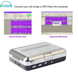 ภาพขนาดย่อของภาพหน้าปกสินค้าPICKDAY เครื่องเล่นเพลง Ezcap Walkman Cassette Tape-to-PC MP3 Converter Digital USB Capture w / Earphone จากร้าน pickday บน Shopee ภาพที่ 3