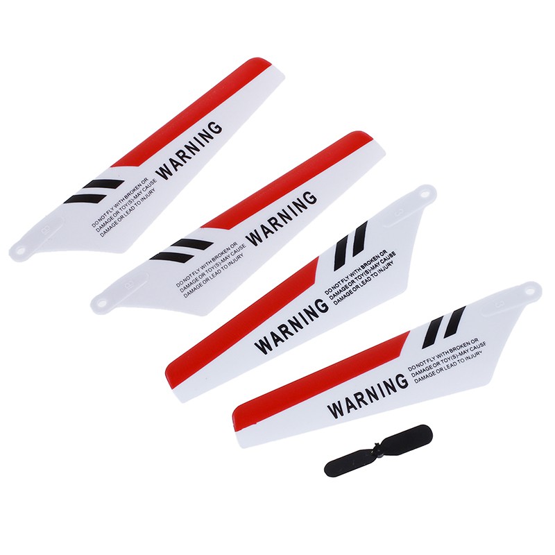 4-x-blade-syma-s107-s107g-gyro-รีโมทควบคุมเฮลิคอปเตอร์อะไหล่ซ่อมสีแดง