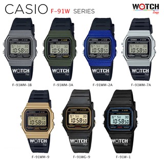 ภาพขนาดย่อสินค้าHOT Casio แท้100% นาฬิกาข้อมือ Casio Digital รุ่น F-91WM F-91W Series